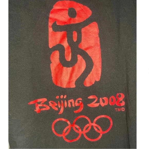 Vintage Beijing 2008 Olympics Men's T-Shirt | Two-Sided Design | Short Sleeve - Picture 4 of 6